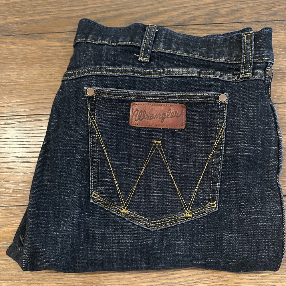 Wrangler Retro Slim Bootcut Jeans - Dark‎ Blue Size 40x34